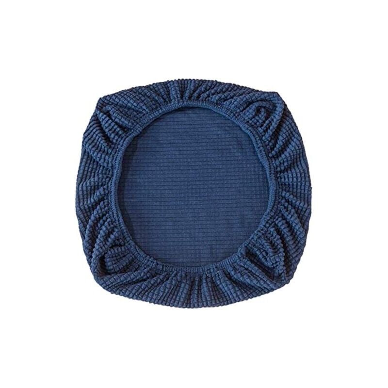 Memkey - Pack of Elastic Spandex Chair Covers, Washable Chair Covers for Office Chairs, Dining Room, Bar, Wedding, Party, Decoration (Dark Blue)