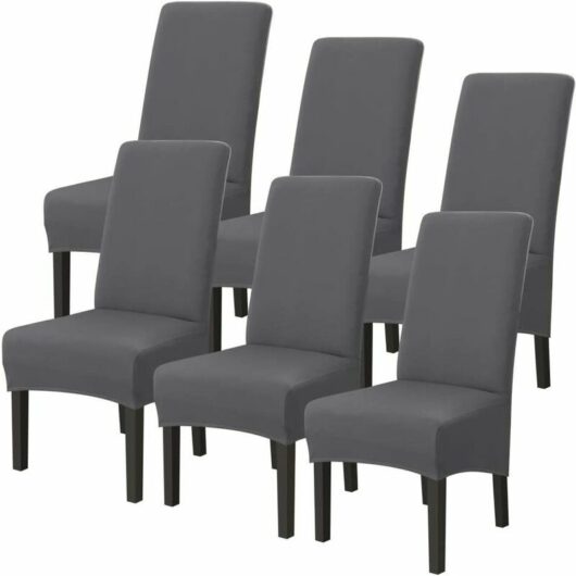 Mumu - Pack Washable Stretch Microfiber Universal Chair Covers