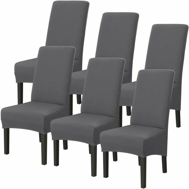 Mumu - Pack Washable Stretch Microfiber Universal Chair Covers