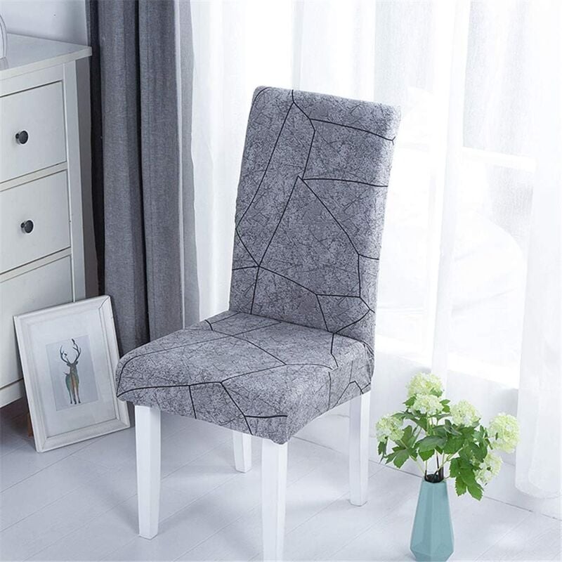Patchwork Print Dining Chair Cover Washable Stretch Slipcover Wedding Hotel Restaurant Decor Style c