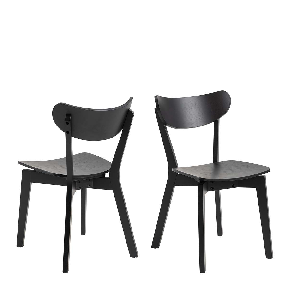 Roxby Dining Chairs in Black Set of 2, none