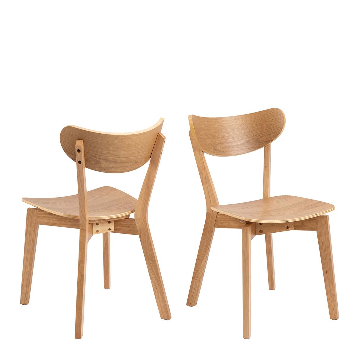 Roxby Dining Chairs in Oak, none