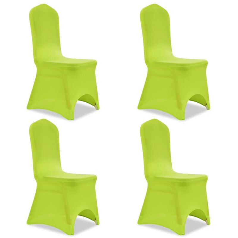 Stretch Chair Cover 4 pcs Green vidaXL