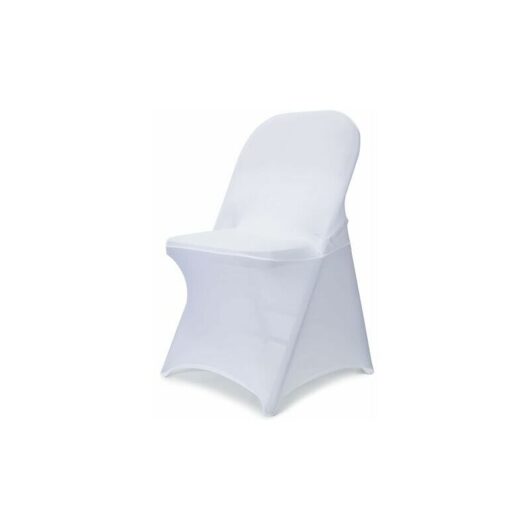 Tumalagia - Spandex Folding Chair Covers - 10 Universal Improved Stretch Washable Fitted Chair Covers for Wedding, Holiday, Banquet, Party,