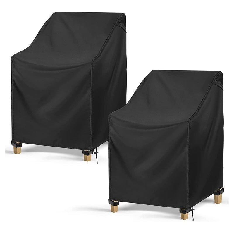 2 Pieces Garden Chair Cover, 420D Oxford Fabric Waterproof Garden Furniture Protective Cover (89 x 97 x 74cm)