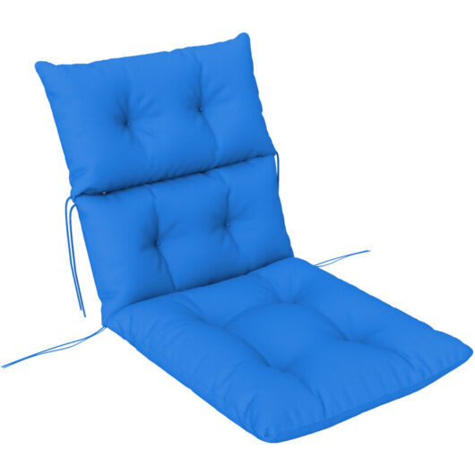 Adirondack Chair Cushion Rocking Chair Cushion w/ Ties, Blue - Outsunny