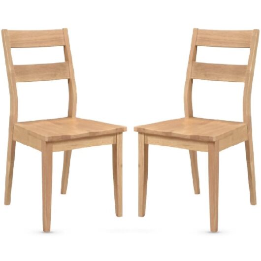 Alesund Oak Wooden Dining Chairs In Pair