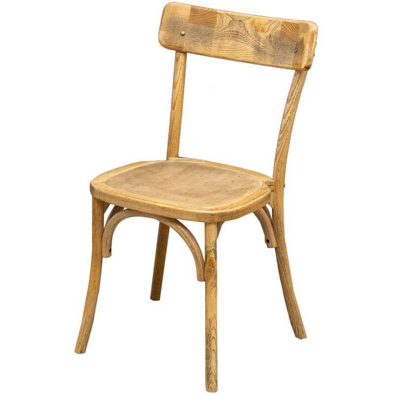 Biscottini - Kitchen chair 49x88x56 cm Wooden and rattan chair Rustic dining room chair Modern restaurant chairs Vintage Thonet chair