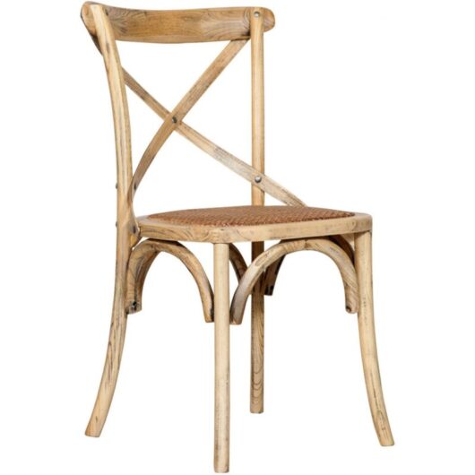 Biscottini - Kitchen chair Thonet chair 47x86x51 cm Modern wood and rattan chair Dining room chairs Vintage chairs Rustic chairs