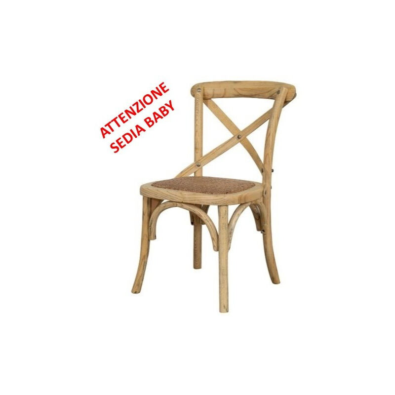 Biscottini - Vintage Baby Thonet Chair 36X42X65 cm Rustic Chairs Kitchen and Dining Room Chairs Ash Wood Chairs Modern Chair Wooden chair