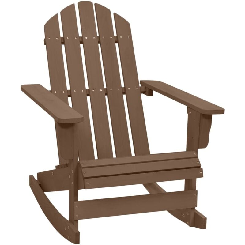 Garden Rocking Chair Wood Brown Vidaxl