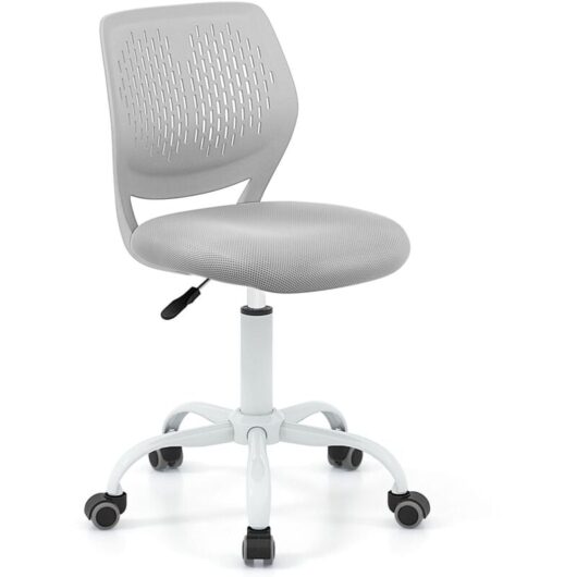 Kids Desk Chair Ergonomic Adjustable Children Study Chair-Grey - Costway