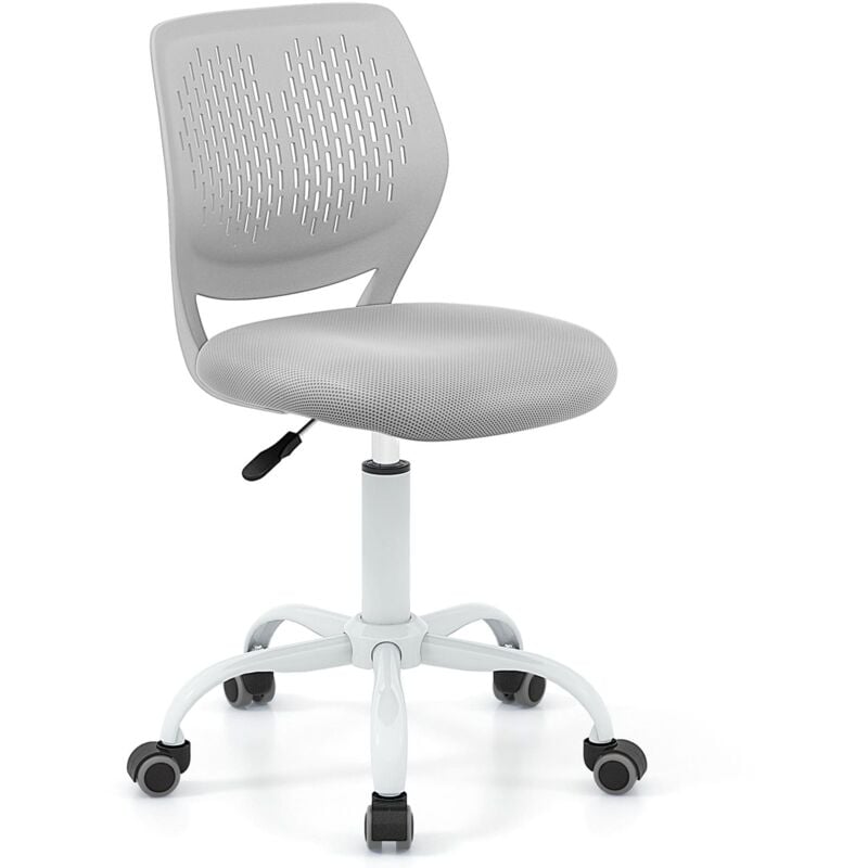 Kids Desk Chair Ergonomic Adjustable Children Study Chair-Grey - Costway