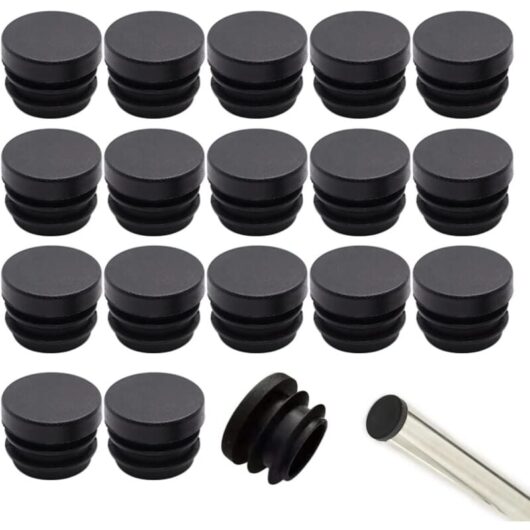 Linghhang - 16mm Chair Cap 32pcs Chair End Cap Round Plastic Cap End Caps for Chair Tube Chair Leg Cap Chair Leg Protection