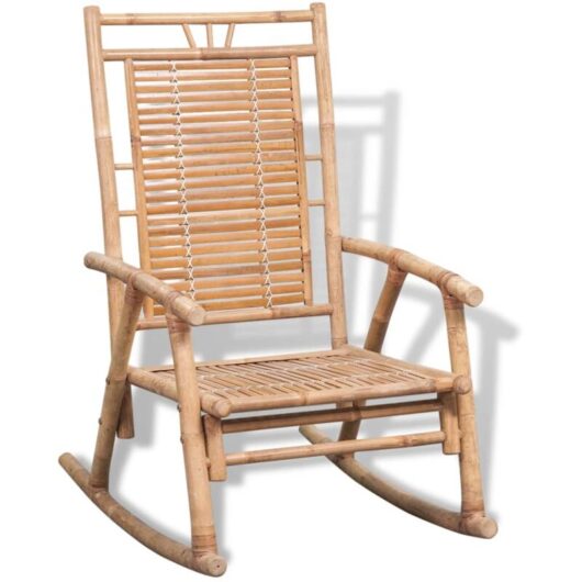 Rocking Chair Bamboo Vidaxl