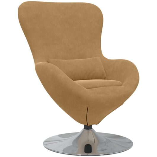 Vidaxl - Egg Chair Brown Velvet