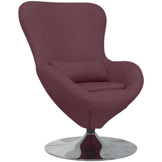 Vidaxl - Egg Chair Purple Fabric