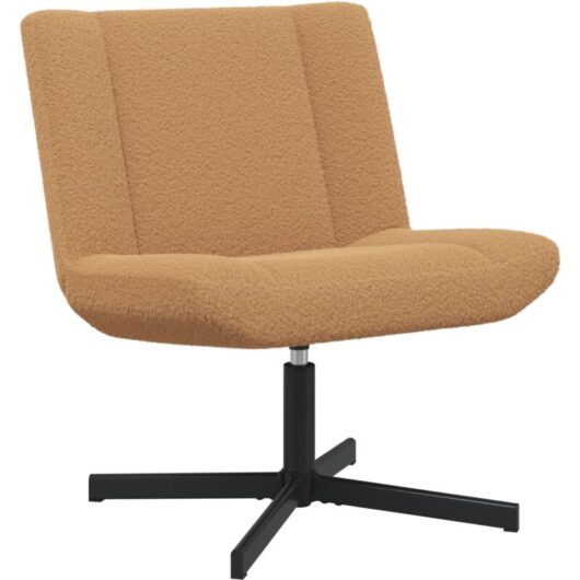 Accent Chair Beige Fabric, Metal Standard Ergonomic Vidaxl