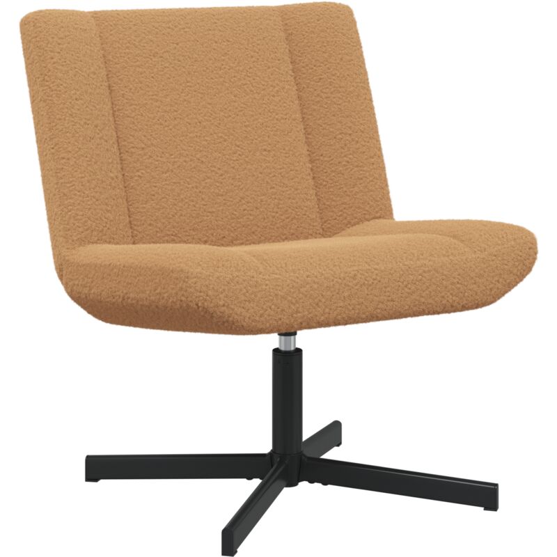 Accent Chair Beige Fabric, Metal Standard Ergonomic Vidaxl