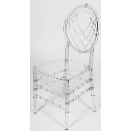 Biscottini - Transparent Polycarbonate Chairs Stackable Kitchen Chair 40x41x94 cm Stackable Chairs Plastic Dining Room and Bedroom