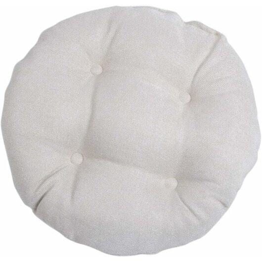 Briday - Round Chair Cushion Chair Pad for Home Office Garden Decorative Cushion for Terrace Tatami Seat Indoor Outdoor Beige L,45 x 45cm