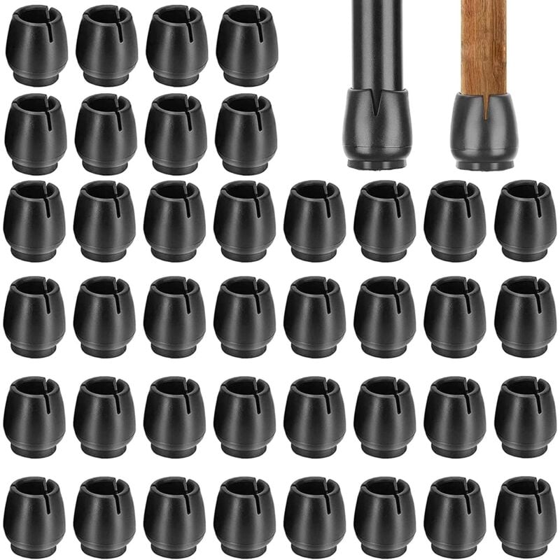 Ccykxa - 32 Stück Gummikappen für Tisch- und Stuhlbeine, rutschfeste Stuhlbeinschoner, Stuhlbeinabdeckungen für runde Möbelbeine (12-16 mm)