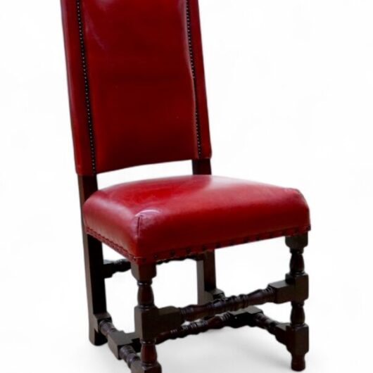 Cheltenham Dining Chair Vintage Red Leather