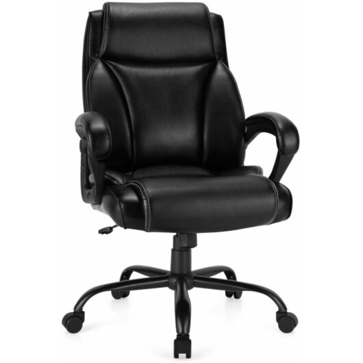 Costway - Big &Tall Office Chair Padded High Back Executive Ergonomic Computer Chair 180kg