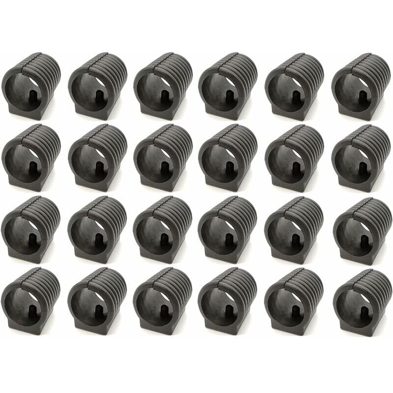 Cyslmuk - Furniture Plastic Slide Chair Tube Clip Slide Plastic Chair u Shape 24pcs
