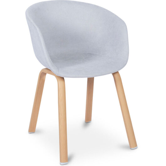 Design Dining Chairs with an Armrest Light grey
