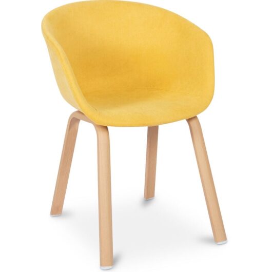 Design Dining Chairs with an Armrest Yellow