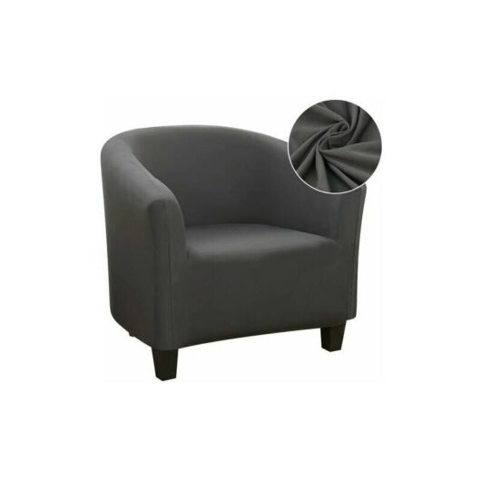 Dewdat - Stretch Convertible Chair Cover Easy Install and Wash Chair Cover with Armrests Chesterfield Chair Cover for Counter Bar Living Room Meeting