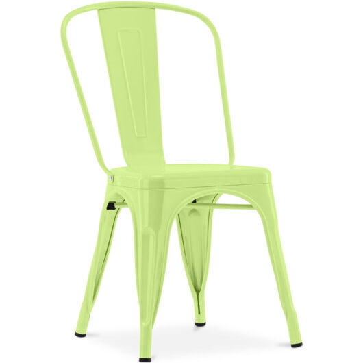 Dining Chair - Industrial Design - Steel - New Edition - Stylix Pastel yellow