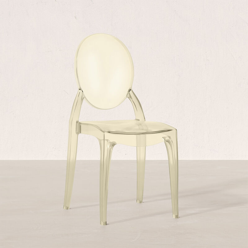 Dining Chair Transparent - Victoria Style Amber