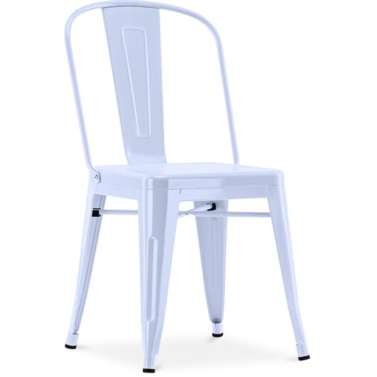 Dining Chair in Steel - Industrial Design - New Edition - Stylix Grey blue