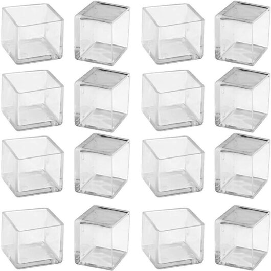 Gotrays - Silicone Chair Tip Cap Non-Slip Chair Leg Cover Anti-Scratch Furniture Leg Protector 25mm Square (Transparent)