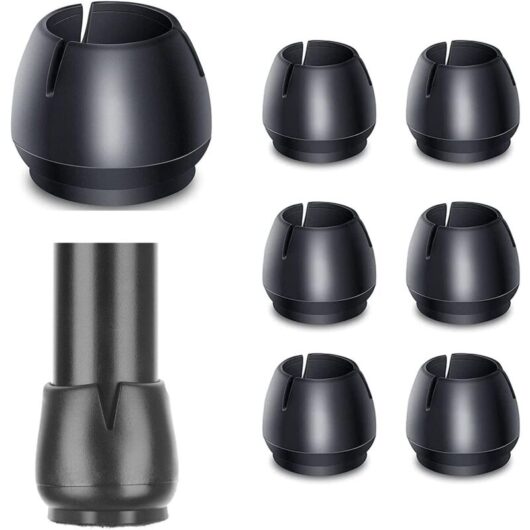 Ikodm - 24 Pcs Silicone Chair Leg Protector Pads Floor Protectors, Furniture Cups with Felt Pads, Non-Slip Round Silicone Leg Caps (17mm-21mm)