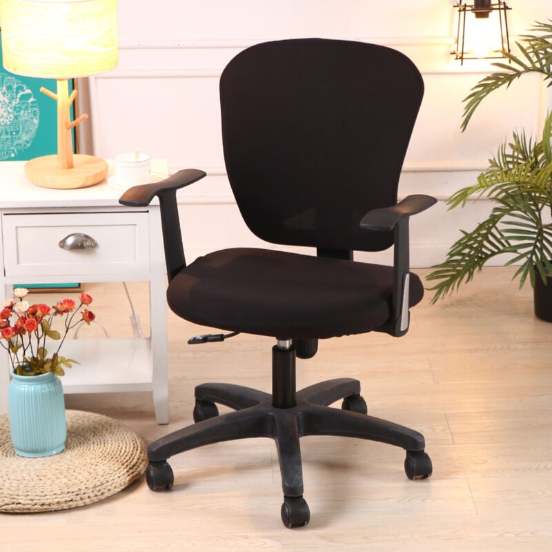 Ikodm - Modern Stretch Style Removable Chair Cover - Heavy Duty Removable Chair Cover for Rotating Office Chair Swivel Chair, (Chair Not Included)