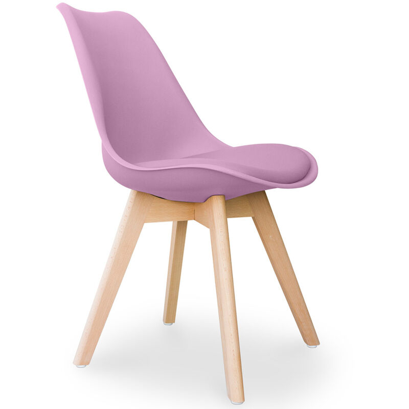Office Chair - Dining Chair - Scandinavian Style - Denisse Pastel purple