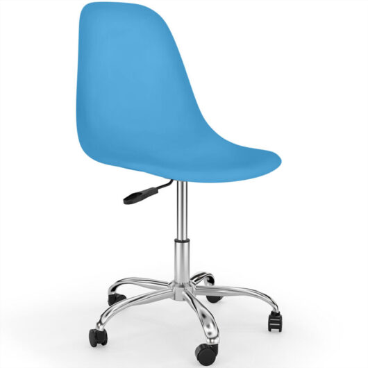 Office Chair with Castors - Swivel Desk Chair - Denisse Blue