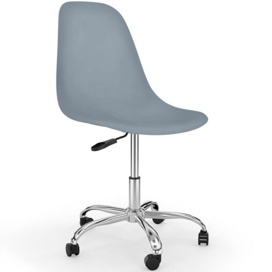 Office Chair with Castors - Swivel Desk Chair - Denisse Light grey