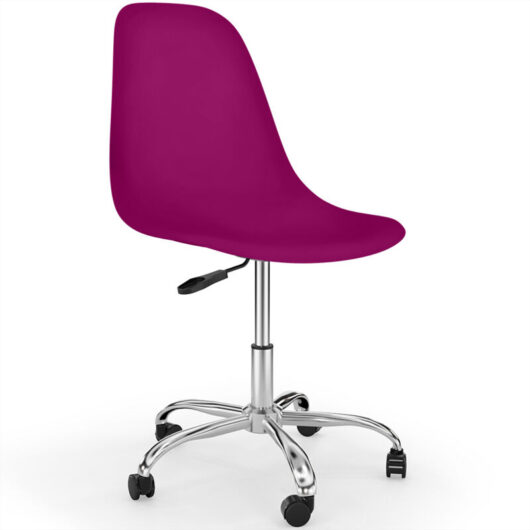 Office Chair with Castors - Swivel Desk Chair - Denisse Mauve