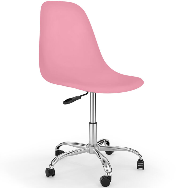 Office Chair with Castors - Swivel Desk Chair - Denisse Pink