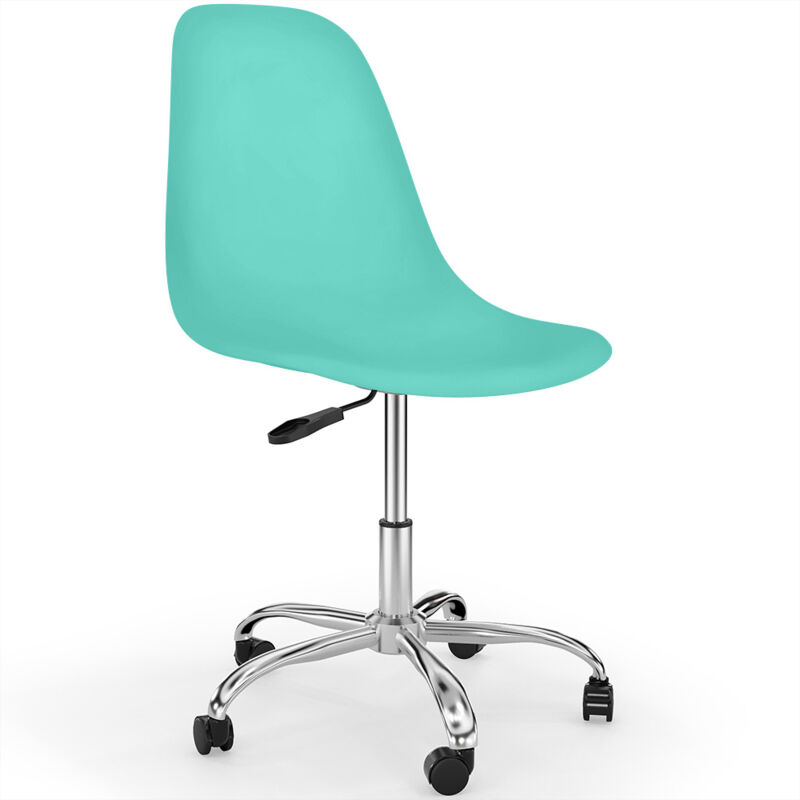 Office Chair with Castors - Swivel Desk Chair - Denisse Turquoise