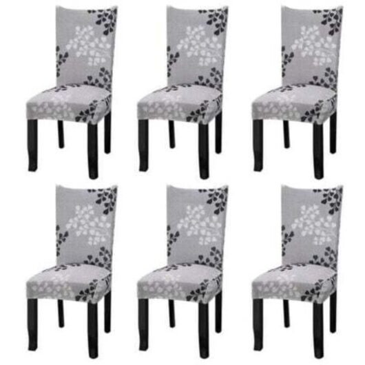 Universal Stretch Chair Cover, Set of 6 Chair Covers for Hotel Restaurant Chairs Mumu