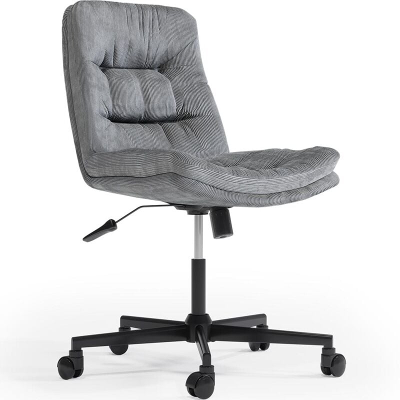Upholstered Office Chair - Swivel - Hera Dark grey