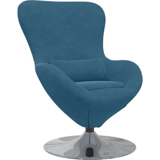 Vidaxl - Egg Chair Blue Velvet