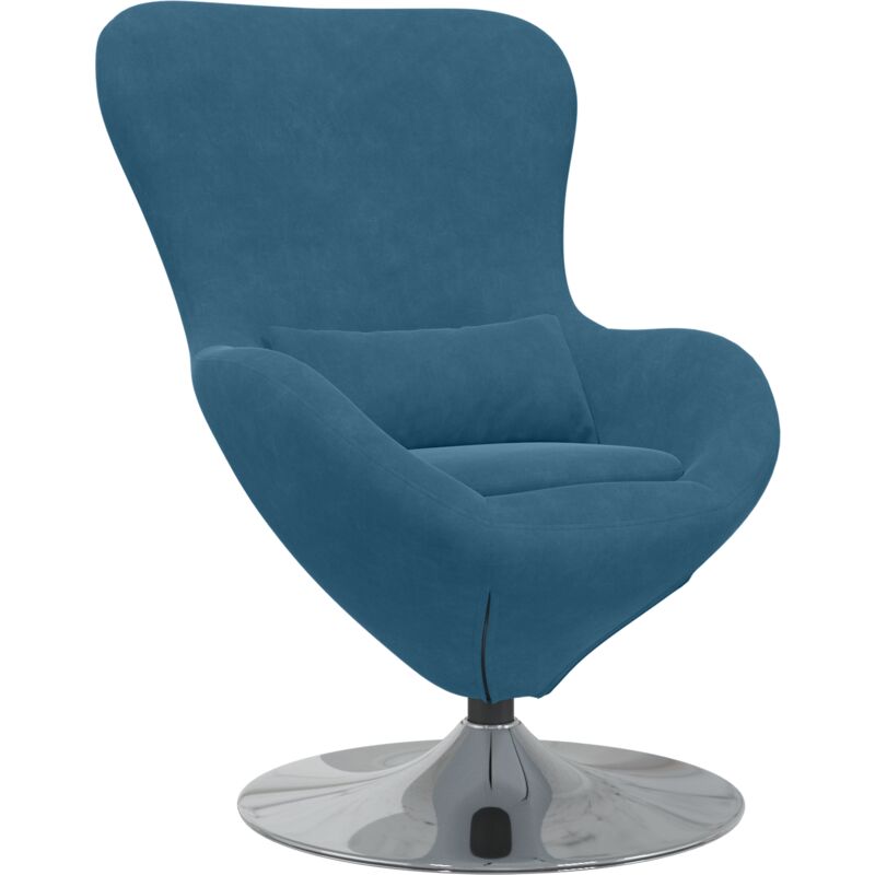 Vidaxl - Egg Chair Blue Velvet