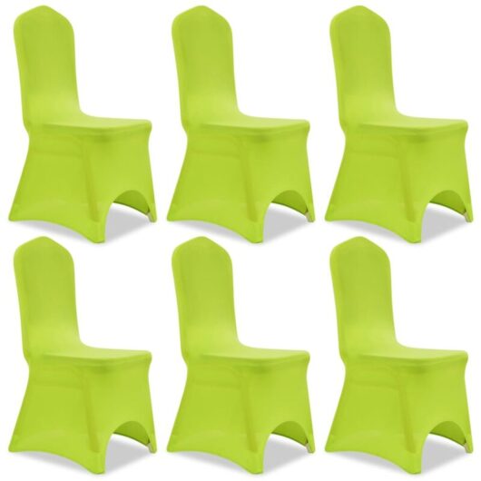 Vidaxl - Stretch Chair Cover 6 pcs Green