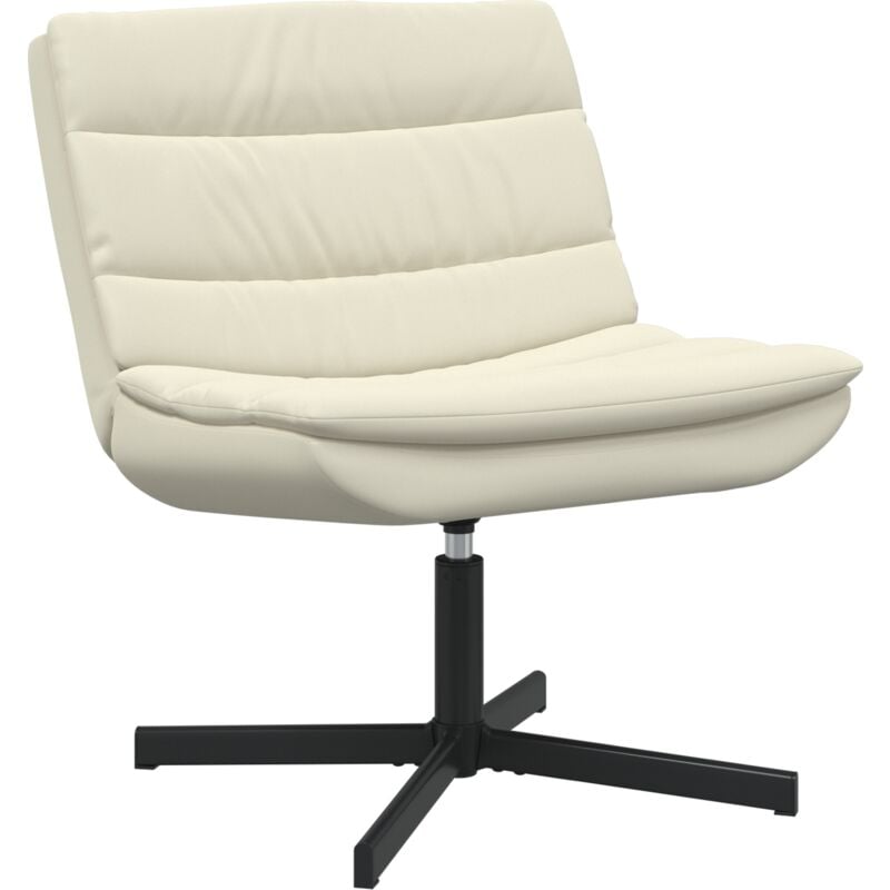 Vidaxl - Swivel Chair Cream Faux Leather Medium Swivel